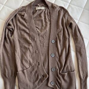 Women's Brown Cardigan Sweater